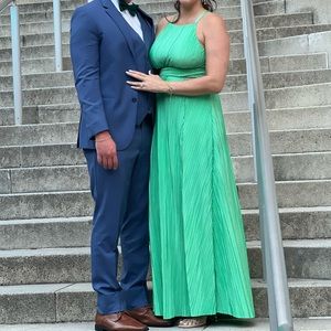 Mint green formal dress